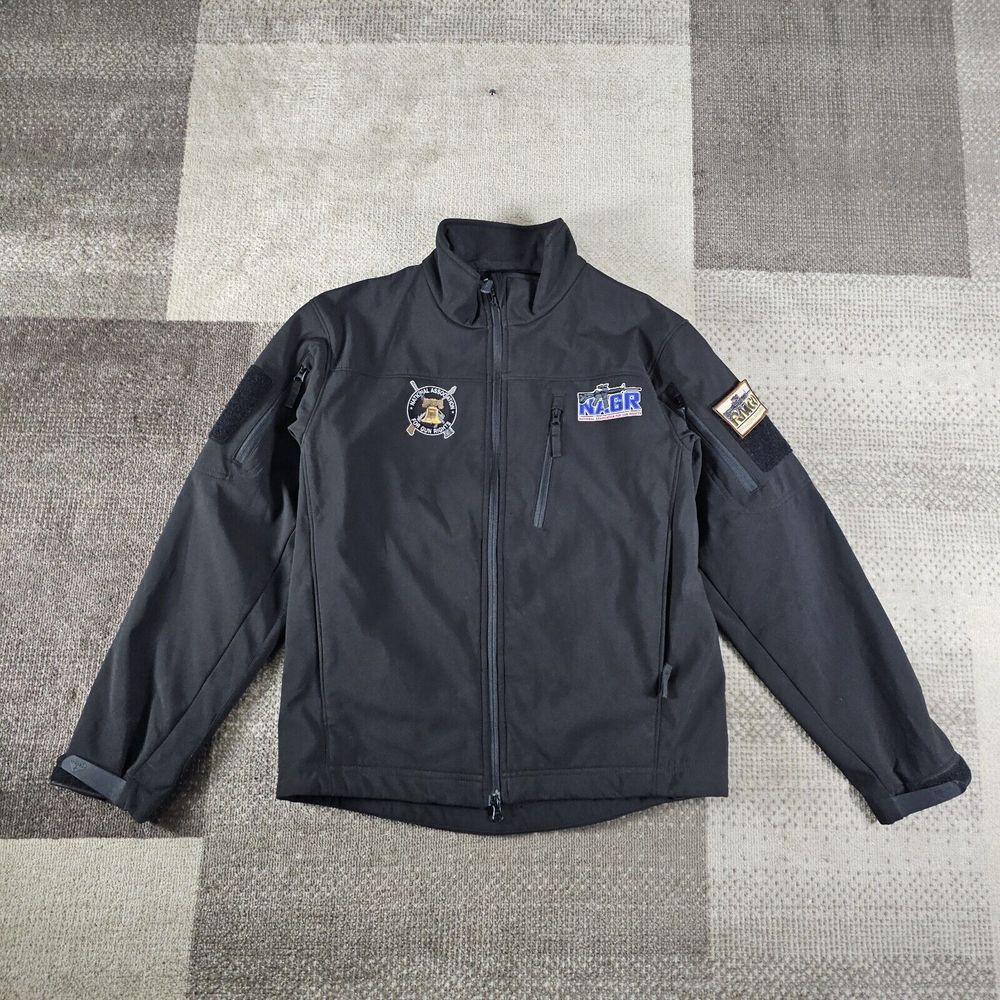 Condor Phantom‎ Soft Shell 606 Tactical Jacket Full Zip Size M Black Gun Patches